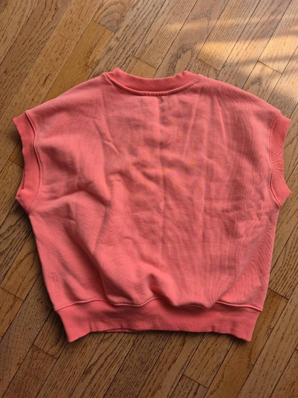 Athleta Heavyweight Terry Dolman Tee Mimosa Pink S - Picture 5 of 10